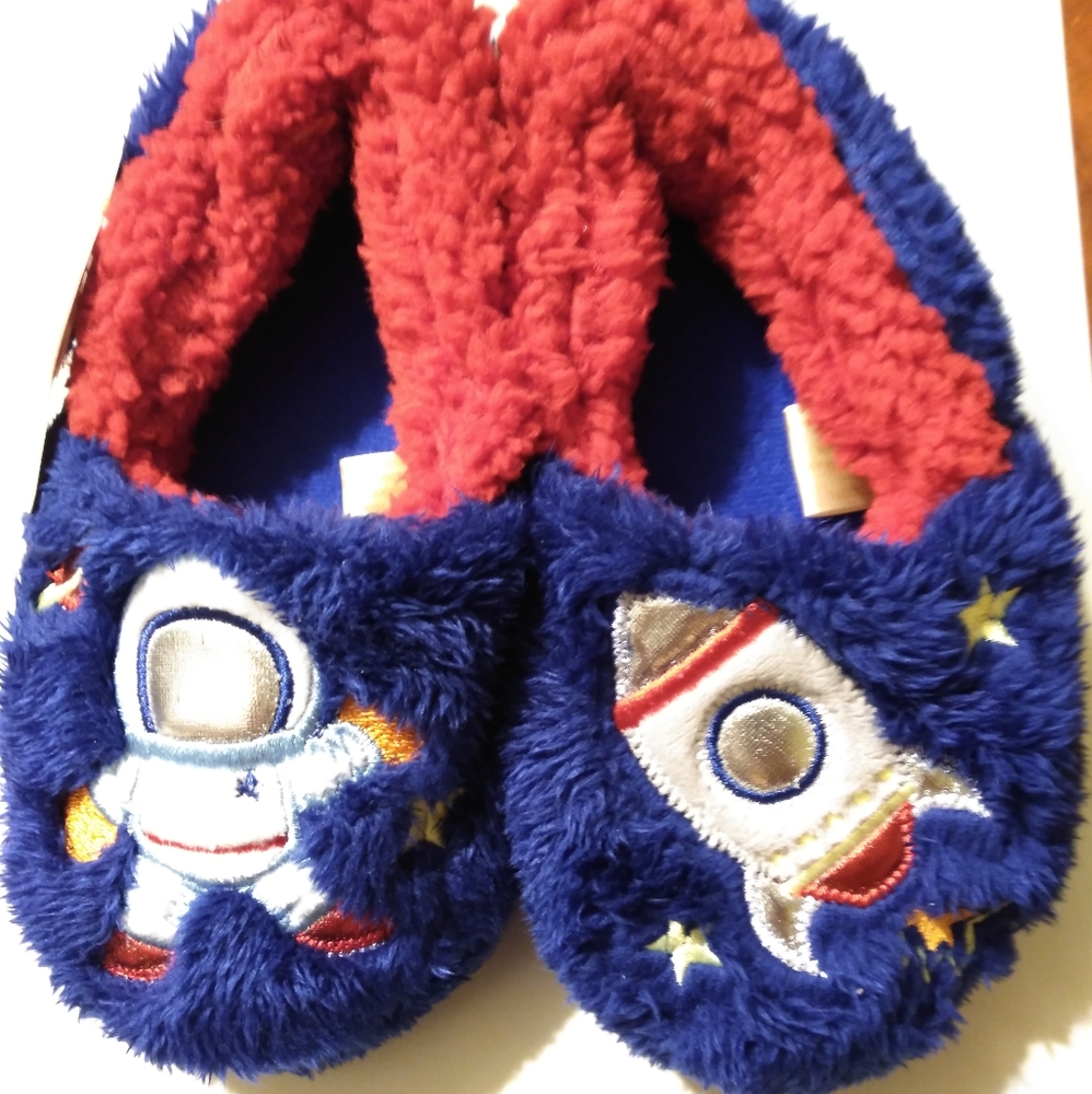 Space toddler slippers